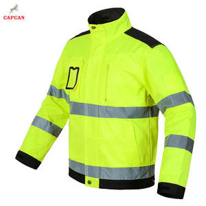 Chaqueta de Trabajo Ligera, Ignífuga, Transpirable, con Certificación CE, de Alta Visibilidad, en Poliéster, con Tela Exterior Resistente y Aspecto Elegante - Product Image 3