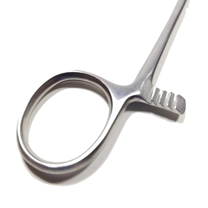 Pince à éponges vétérinaires de 7 pouces en acier inoxydable, à mâchoires de préhension manuelle, instrument chirurgical pour usage médical - Product Image 2