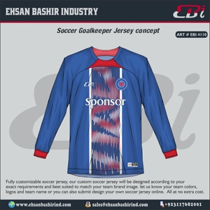 OEM 2025 Chất lượng cao sang trọng thủ môn bóng đá Jerseys tùy chỉnh thêu Hot thiết kế mới bay Hi chỉ chơi Logo trực tiếp nhà máy - Product Image 4