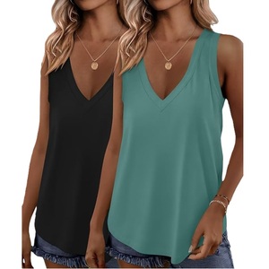 Tank Top Export <b>Women's</b> Solid Color Cotton Comfortable <b>Sleeveless</b> Casual <b>Shirt</b> Soft Breathable Lightweight Summer Top for <b>Women</b> - Product Image 1