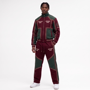 <b>mens</b> <b>purple</b> lavender tracksuit textured pattern zip jacket track pants set streetwear two piece heavyweight fleece sweat <b>suit</b> - Product Image 2