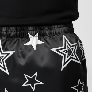 กางเกงขาสั้นออกกำลังกายผู้ชาย ผ้าฝ้าย 100% แห้งเร็ว ระบายอากาศดี ป้องกันริ้วรอย เอวยางยืด มีเชือกผูกและกระเป๋า - Product Image 4