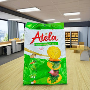 HALAL ISO ATELA Vegetable Crispy Crackers 228G Salty Sweet Taste Sachet Box Packaging FMCG Vietnam Competitive Price - Product Image 1