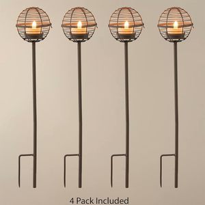 Nouveau design de porte-bougie en fer rouillé pour l'extérieur, éclairage décoratif parfait pour le jardin, décoration de Noël - Product Image 1