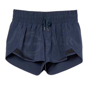 Shorts pour femmes en tissu polaire écologique léger à taille haute, coupe régulière, confortables, respirants, décontractés, pour la gym et le fitness - Product Image 1