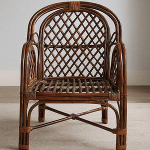 New Arrival High-quality natural <b>rattan</b> dining <b>chair</b>, modern living room furniture, wicker leisure <b>chair</b>, Made in Vietnam - Product Image 5