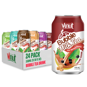 เครื่องดื่มน้ำตาลชาบับเบิ้ล330มล. ผลิตจากเวียดนามน้ำตาล0ฉลากส่วนตัวสั่งผลิตฟรี - Product Image 1