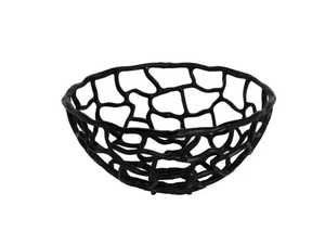 Bol de service en métal minimaliste moderne Jaffsexports Jf121, finition polie, intérieur noir, passe au lave-vaisselle, pour usage domestique - Product Image 4