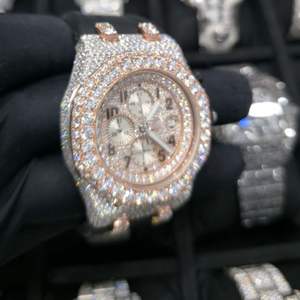 Montre Hip Hop Bling Diamant 2026 pour Homme, Luxe Argenté, Mécanique, Verre Saphir, Étanche, Tendance, Vente Flash - Product Image 4