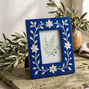 Aurelia <b>Pearl</b> Luxe <b>Photo</b> <b>Frame</b> Premium Handmade MOP Inlay Memory Picture Display with Customizable Shape, Dimensions & Elegant - Product Image 3