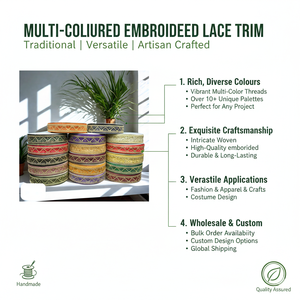 Encajes florales bordados multicolor con cuentas para vestidos de novia de lujo, ropa de fiesta africana, proveedor mayorista. - Product Image 6