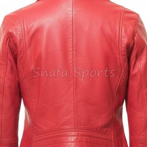 women leather <b>jacket</b> elegant look perfect for <b>evening</b> events parties and premium fashion styling <b>Ladies</b> Leather <b>Jackets</b> - Product Image 5