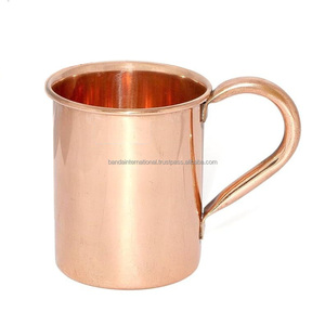 Top Quality <b>Copper</b> Drinking Mug With <b>Handle</b> And Polish Finished For Drinking And Kitchen use <b>Copper</b> Mug Leak-Proof - Product Image 1