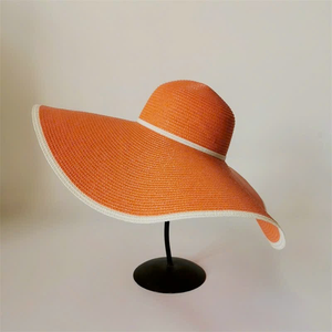 Nuevo Sombrero de Sol de Copa Alta de Verano para Mujer, de Paja de Papel con Lazo, Gorra de Playa Casual de Copa Plana, Estilo Panamá Unisex para Cuatro Estaciones - Product Image 5