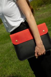 Funda de Piel Auténtica de Alta Calidad con Logotipo Personalizado para Laptop MacBook Air Pro de 13 Pulgadas, Modelo LS-0272 - Product Image 2