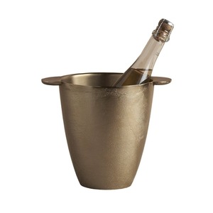 Seau à glace en laiton avec poignées élégantes pour hôtel, bar, restaurant, mariage, fête, service à domicile - Product Image 1