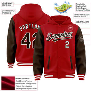 แจ็คเก็ตเบสบอลแบบ Letterman สั่งทำพิเศษ ตัวเลือกอันดับต้นๆ ชุดยูนิฟอร์มทีมแบบกำหนดเอง ขอบเสื้อแบบริบ ปิดด้วยกระดุมแป๊ก ผลิตโดยโรงงาน OEM - Product Image 2