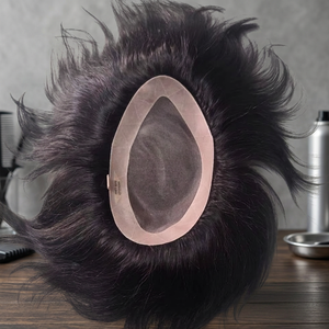 Mono Base Indian Hair Toupee Prothesis Wig <b>Body</b> <b>Wave</b> Loose <b>Wave</b> Remy Hair Taz Hair Bangladesh - Product Image 2
