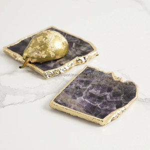 New Luxury Home Office Gift Set Eco-Friendly <b>Agate</b> Stone <b>Coasters</b> Precious <b>Agate</b> Slice Placemats Natural Stone Antique Imitation - Product Image 5