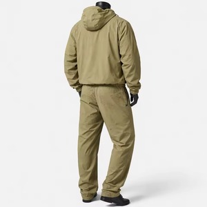 Ensemble de survêtement coupe-vent deux pièces pour homme, en coton imprimé, avec cordon de serrage, style streetwear, personnalisable OEM - Product Image 4