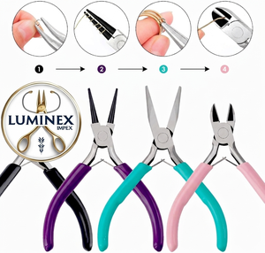 <b>Long</b> <b>Nose</b> Stainless Steel Lightweight Jewelry Polishing & Making Pliers - Product Image 1
