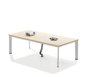 Table de direction Bhadra, cadre en aluminium, plateau stratifié, bureau de travail durable, mobilier de direction ergonomique, personnalisable - Product Image 2