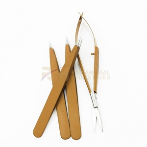 Juego de Pinzas para Cejas Profesionales de Alta Calidad RMI, Punta Curva y Puntiaguda, Acero Inoxidable, Pinzas Mini Sostenibles - Product Image 4