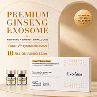 Sérum aux exosomes de ginseng ExoAion 10 milliards de particules 6x(3ml + 100mg) Ampoule lyophilisée pour l'hydratation des peaux fatiguées et ternes