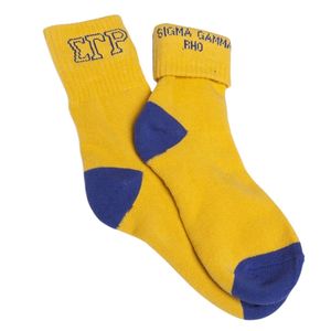 Calcetines SGRho hasta el tobillo, personalizados con la letra griega Sigma Gamma Rho, unisex, atléticos, de corte bajo, informales, deportivos, cómodos, de algodón - Product Image 2