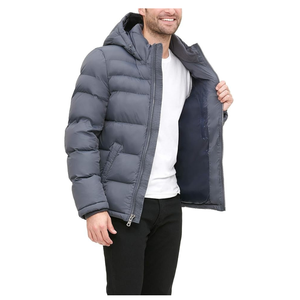 Custom OEM Winter Men Warm Hooded Puffer Jacket Heavyweight Padded <b>Parka</b> Jacket Outerwear - Product Image 2
