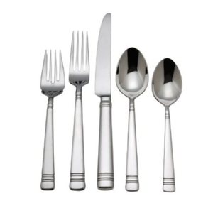 Ensemble de couverts en acier inoxydable au design moderne, finition miroir, compatible lave-vaisselle, pour mariage et usage domestique, ensembles de couverts faits à la main - Product Image 1