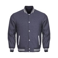 Veste universitaire blanche pour homme avec bordure noire, coupe classique, vêtement décontracté d'automne, fermeture à boutons simple, doublure en polaire