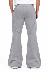 Pantalon de survêtement gris pour homme, coupe large, taille élastique avec cordon de serrage, décontracté, respirant, poches latérales, idéal pour l'automne - Product Image 5