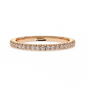 แหวนแต่งงานเพชรเพาะเลี้ยงในห้องปฏิบัติการ IGI Certified CVD HPHT แบบ Eternity ทองคำแท้ 18k 14k ชุบทองคำขาวและทองชมพู ทรงคลาสสิค ดีไซน์สวยงาม - Product Image 3