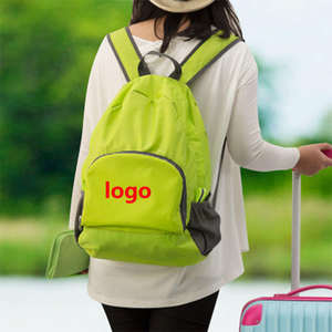 Mochila de Senderismo Plegable y Portátil Bagnex, Resistente y con Cierre Suave, Ligera, de Poliéster, para Viajes, Deportes Escolares, con Logotipo Personalizado - Product Image 1