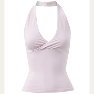 Camiseta Deportiva para Mujer, Estilo Informal, Transpirable, Diseño de Color Sólido en Diferentes Colores, Camiseta sin Mangas para Mujer - Product Image 4