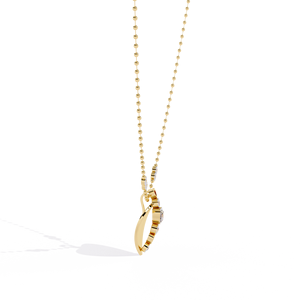 Classic 14K <b>Solid</b> <b>Gold</b> Heart and Round Cut Set Lab Diamond Solitaire <b>Pendant</b> Necklace for Women Party Gift - Product Image 4