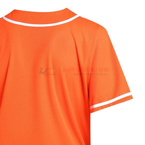 เสื้อเบสบอลแขนสั้นแบบสั่งทำใหม่ ผลิตในปากีสถาน บริการ OEM ดีไซน์ล่าสุด สวมใส่สบาย ผลิตจากโพลีเอสเตอร์ 100% - Product Image 5
