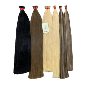 Paquete de cabello Remy de alta calidad Natural ondulado Rubio negro recto queratina I-Tip extensiones cabello humano vietnamita rizo estilos de onda - Product Image 1