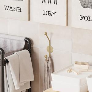 Porte-manteau double crochet en métal industriel élégant et robuste pour garage et entrée - Product Image 5