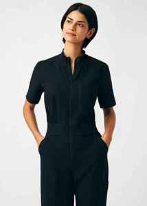 Custom Women's <b>Nursing</b> <b>Uniform</b> Scrub Set Spandex/Polyester Twill Fabric Needle Detection Seamless Fusing for Hospital - Product Image 2