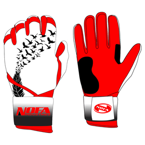 High Performance Leather Baseball Batting Glove Breathable Stretch Fit Left-handed Buckle Durable Wrist Support Personalized - Product Image 2