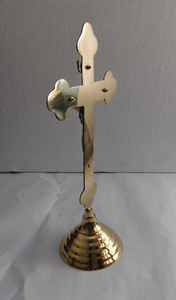 Estatua de la Cruz de Jesucristo, Crucifijo de Latón, Figura Religiosa Cristiana, Decoración de Mesa o Altar, Regalo Espiritual - Product Image 3