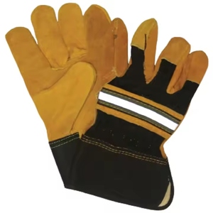 Gants de travail en cuir de vachette de haute qualité pour hommes, nouveau design, protection industrielle des mains, résistance à l'abrasion - Product Image 1