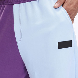 Pantalones Deportivos para Hombre con Bloques de Color, Cintura Elástica, Corte Holgado Informal, Algodón de Peso Medio, para Primavera - Product Image 4
