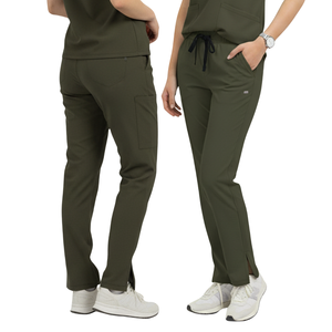 Conjunto de Uniforme Médico Unisex para Fabricantes de Ropa: Blusa con Cuello en V y Pantalones Cargo Jogger con Múltiples Bolsillos, Tejido para Hospital - Product Image 1