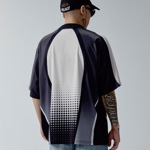 Camiseta de Fútbol Americano Oversize para Hombre, Transpirable, de Poliéster, Estilo Urbano, con Estampado de Puntos Degradados, Ligera, Proveedor OEM al por Mayor - Product Image 6