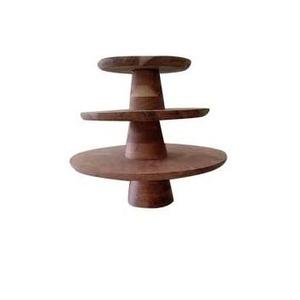 Support de bougie en bois lisse fait main pour bougies pilier et chauffe-plat, idéal pour mariages, événements festifs et décoration de table à la maison - Product Image 2