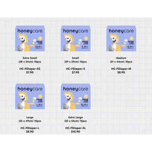 ผ้าอ้อมสุนัขฮันนี่แคร์ (เพศเมีย) ขนาดกลาง 10 ชิ้น - Product Image 1