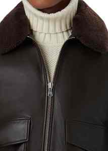 Veste en cuir véritable pour homme de qualité supérieure, élégante et durable, service OEM, respirante, veste en cuir décontractée pour l'hiver - Product Image 5